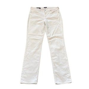 NYDJ Sheri Slim White Liftxtuck Jeans 6